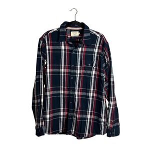 The Normal Brand Heavy Flannel Plaid Shirt Mens Size XL Button Up Rugged Shacket